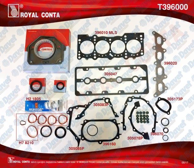 ELR 431.590 Takim Conta Üst  Egea/Doblo/Linea/G.Punto